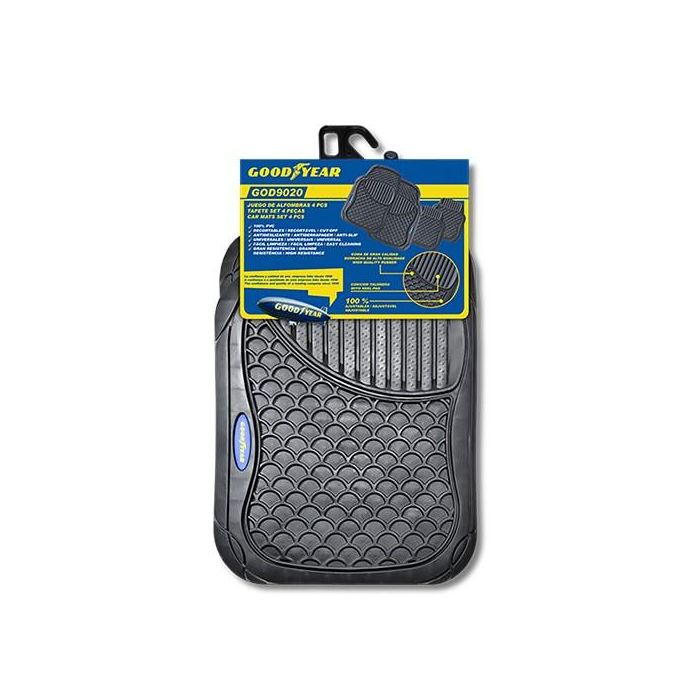 Set de Alfombrillas para Coche Goodyear GOD9020 Universal Negro (4 pcs) 1