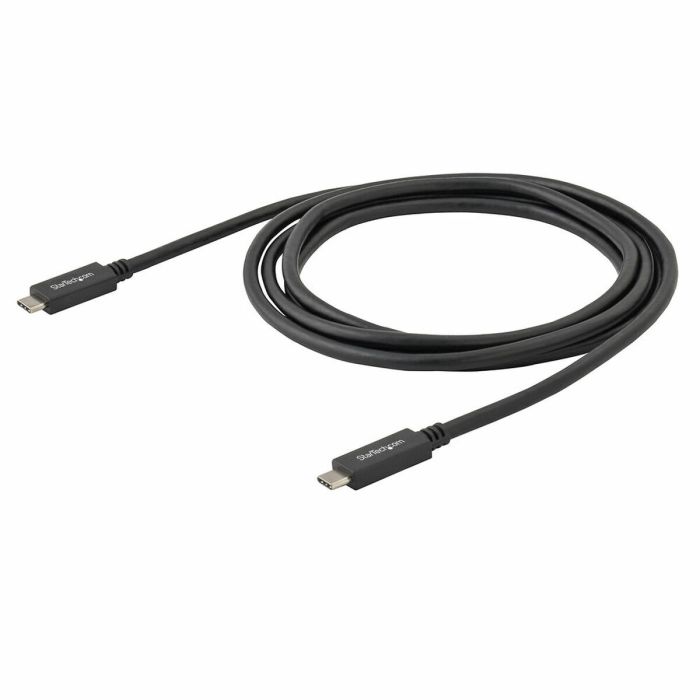 Cable USB C Startech USB315CC2M           (2 m) Negro 1