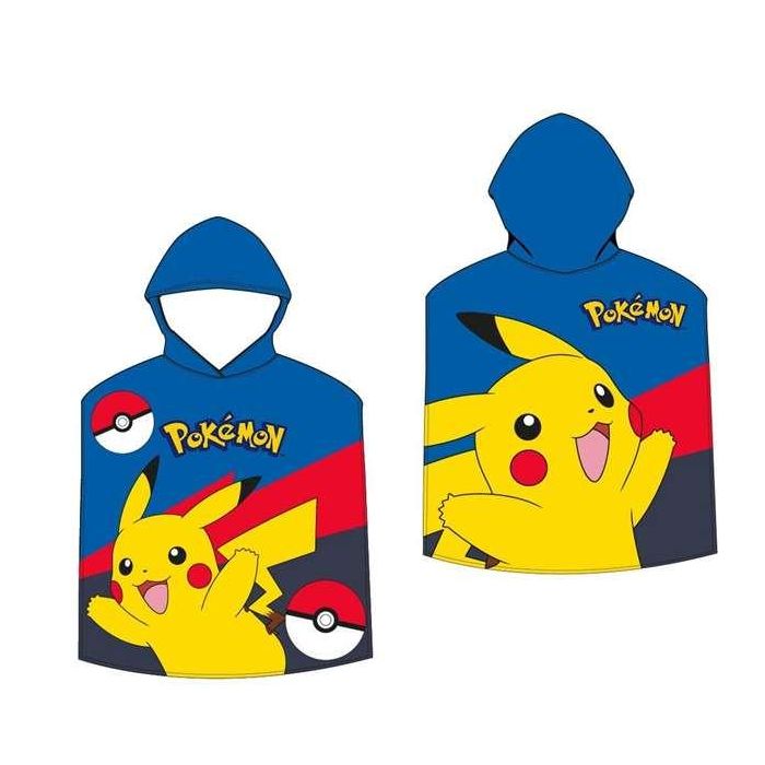 Poncho playa pokemon niño 55x110 cm