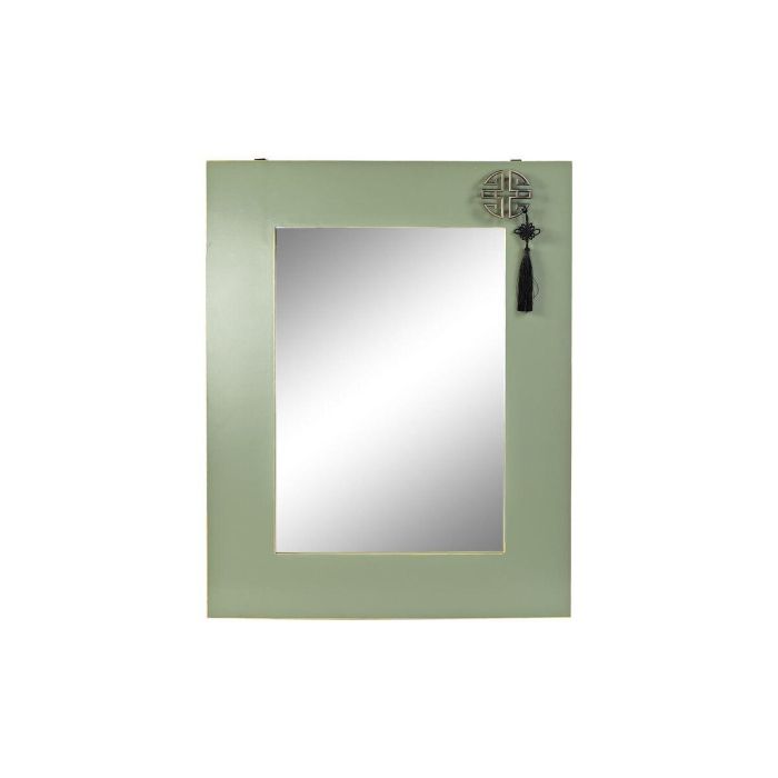 Espejo Oriental DKD Home Decor Verde Jade Dorado 2 x 90.5 x 70 cm