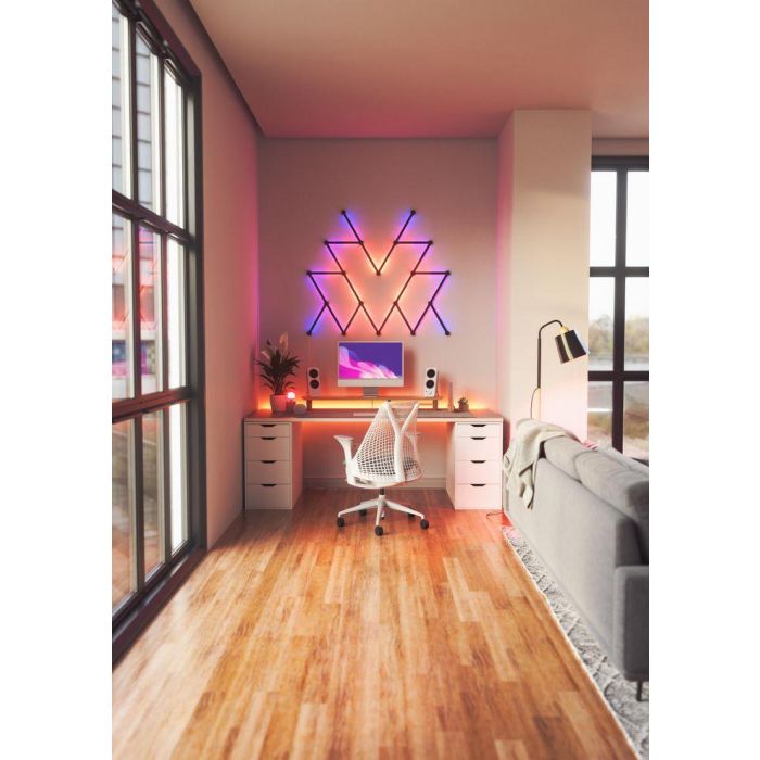 Nanoleaf Lines Skin Black Matte 9pcs 10 Nanoleaf Lines Skin Black Matte 9pcs 10