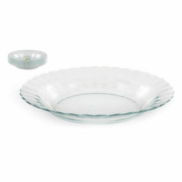Plato Hondo Duralex Paris Vidrio Ø 23 cm (48 Unidades) 2 Plato Hondo Duralex Paris Vidrio Ø 23 cm (48 Unidades) 2