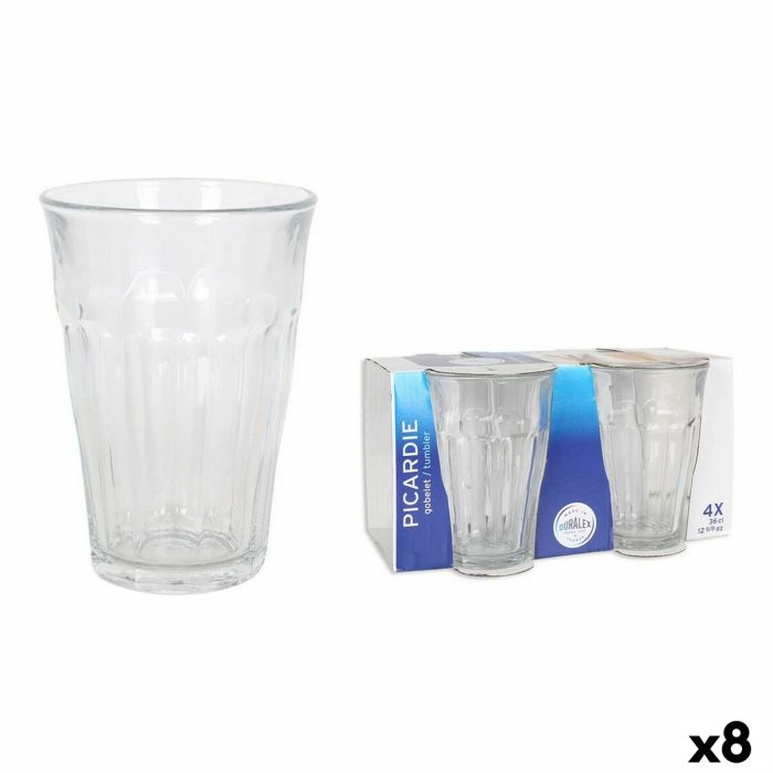 Set de Vasos Duralex Picardie Transparente 4 Piezas 360 ml 8