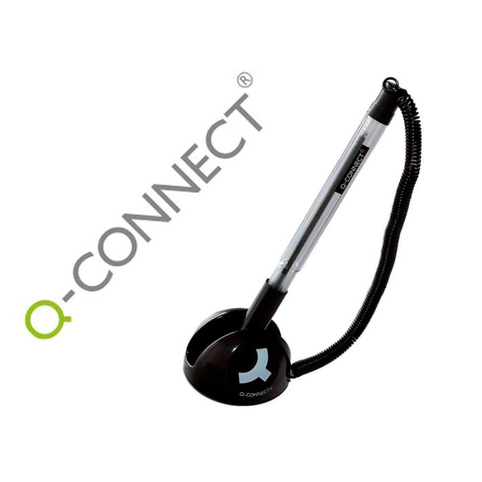 Boligrafo Extensible Q-Connect Con Cadena Plastico Y Soporte Adhesivo