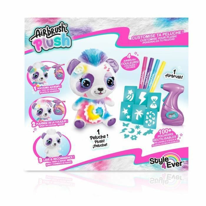 Juego de Manualidades Canal Toys Airbrush Plush Panda Customizado 1