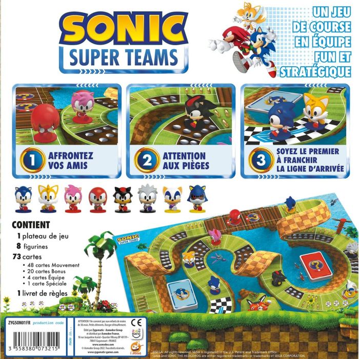 Juego de Mesa Asmodee Sonic Super Teams (FR) 16