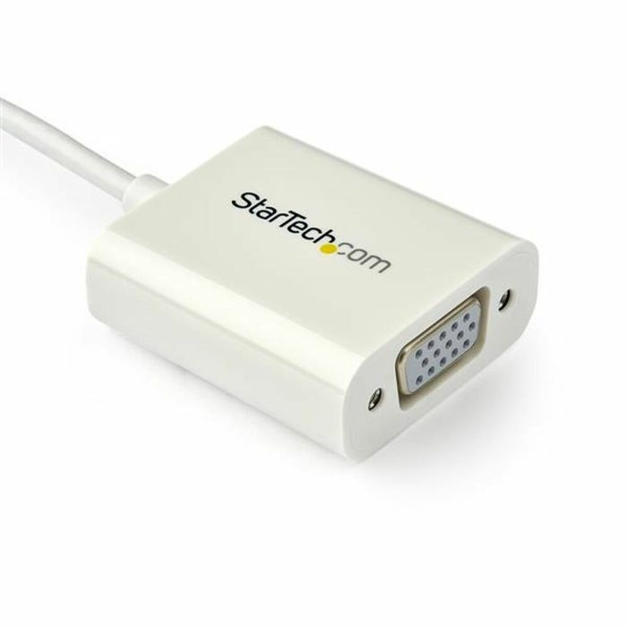 Adaptador USB C a VGA Startech CDP2VGAW             Blanco 2