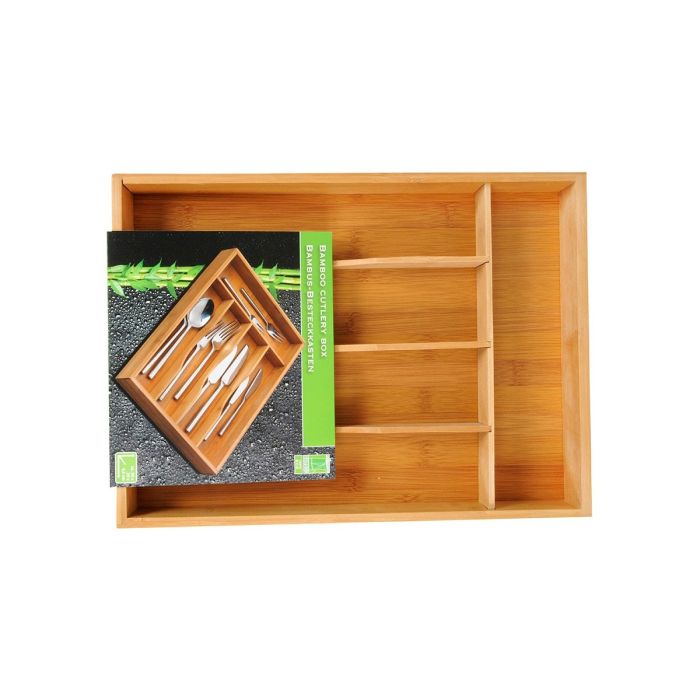 Organizador para Cubiertos 5five Madera Bambú (34 x 25 x 4,5 cm) 3