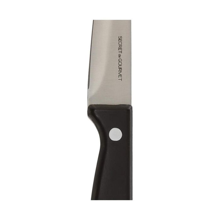 Cuchillo Pelador 5five Negro Acero Inoxidable (19 cm) 2