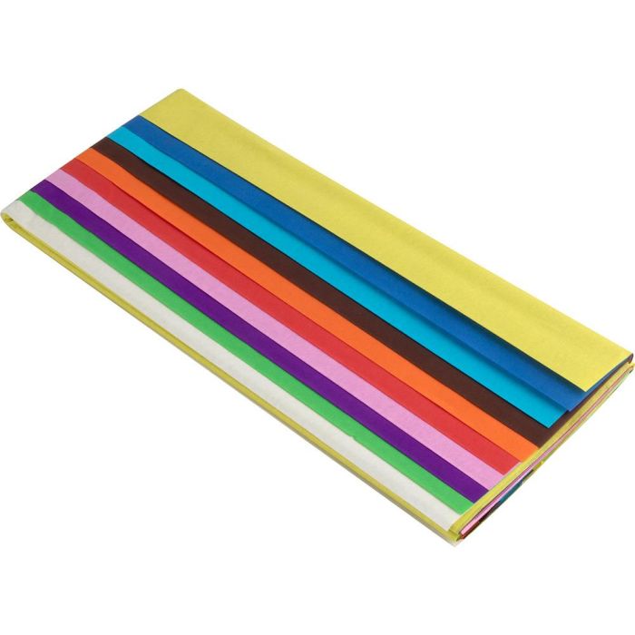 Papel Seda Liderpapel 52x76 cm 18 gr-M2 Bolsa De 10 Hojas Colores Surtidos 2