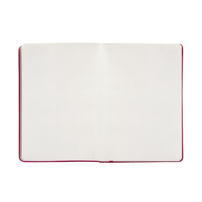 Cuaderno Con Gomilla Antartik Notes Tapa Dura A4 Hojas Puntos Burdeos 100 Hojas 80 gr Fsc 7