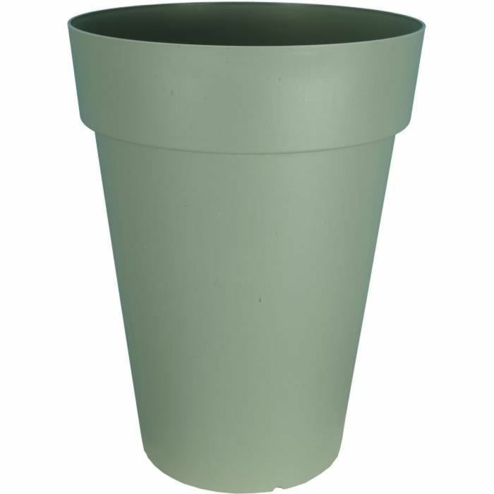 Jardinera RIVIERA SOLEILLA HIGH - Plástico - Altura 66 cm - Verde arcilla