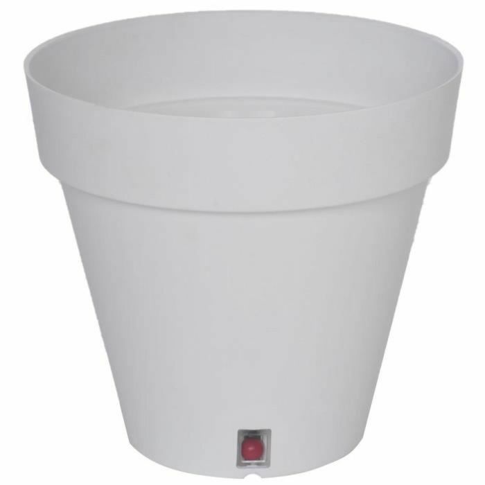 Maceta Riviera Ø 60 cm Blanco Polipropileno Plástico Redondo