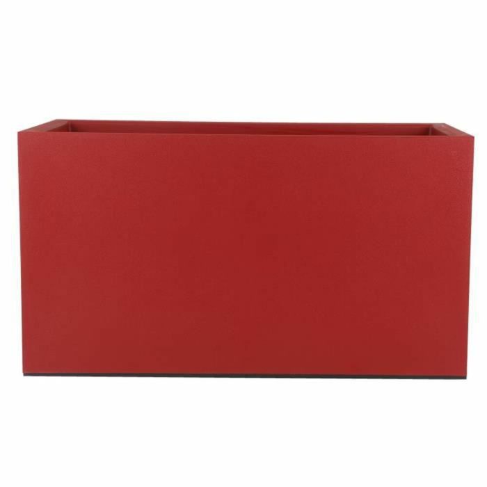 Maceta Riviera 80 x 40 cm Rojo Plástico Cuadrada 1