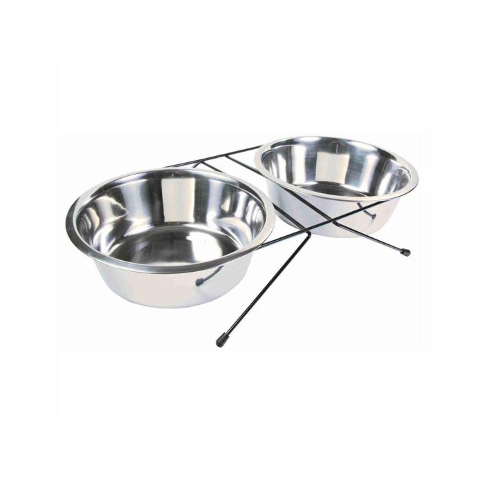Comedero para Perro Trixie Acero Inoxidable Doble 2,8 L 2 × 2,8 L 0 Comedero para Perro Trixie Acero Inoxidable Doble 2,8 L 2 × 2,8 L 0