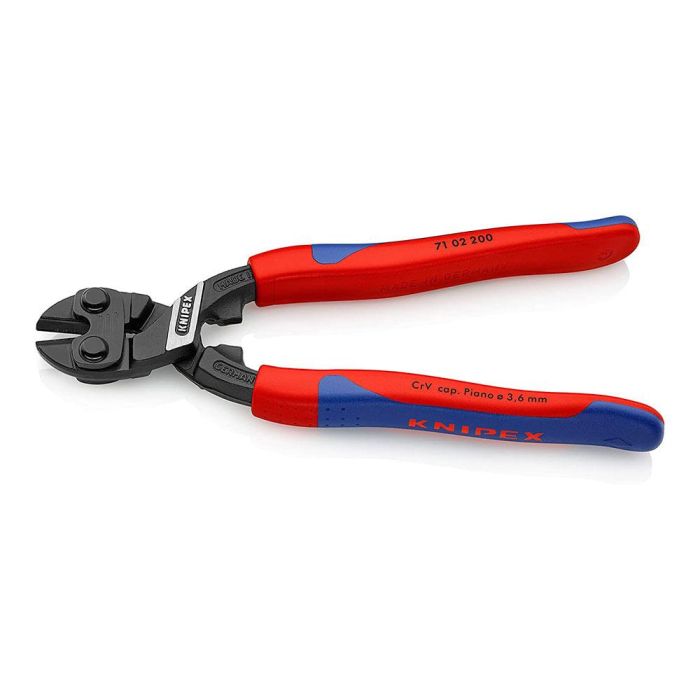 Knipex 7102200 Cortabulones Compacto 200 mm, Corte Fácil de Grandes Secciones, Filos Templados por Inducción, Mandíbulas de Precisión para Diversos Materiales 1 Knipex 7102200 Cortabulones Compacto 200 mm, Corte Fácil de Grandes Secciones, Filos Templados por Inducción, Mandíbulas de Precisión para Diversos Materiales 1