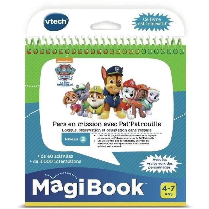 VTECH Magibook Interactive Book: Ve de Misión con la Patrulla Canina - Libro Educativo Nivel 2 con Canciones y Música 5