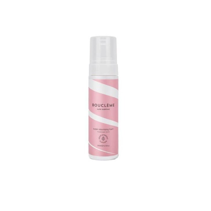 Bouclème Super Volumising Foam 200 ml – Espuma Voluminizadora para Rizos, Reduce el Encrespamiento y Rizo Duradero