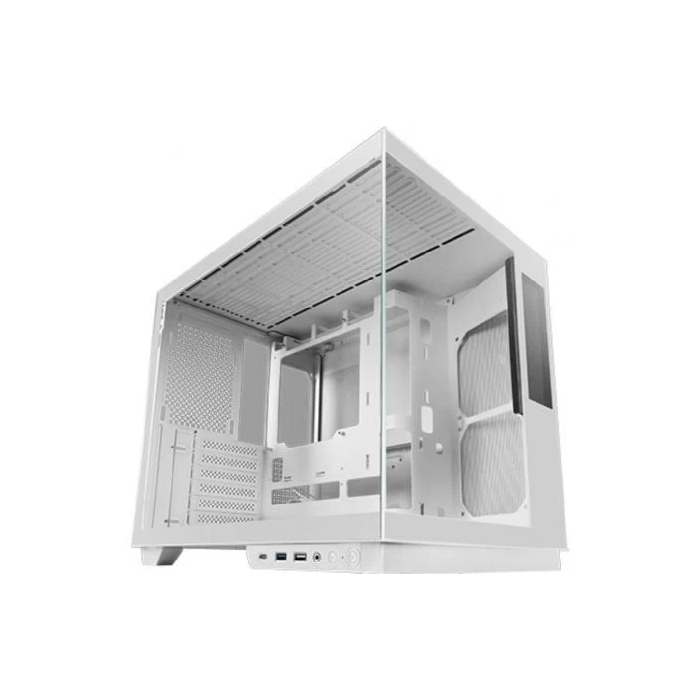 Mars gaming Caja ATX Cube MCMIRAGE Blanca con Pantalla LCD Integrada y Diseño Panorámico 1