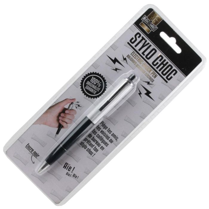 Mister Gadget Bolígrafo con Descarga Eléctrica, Tinta Negra, Diversión Garantizada