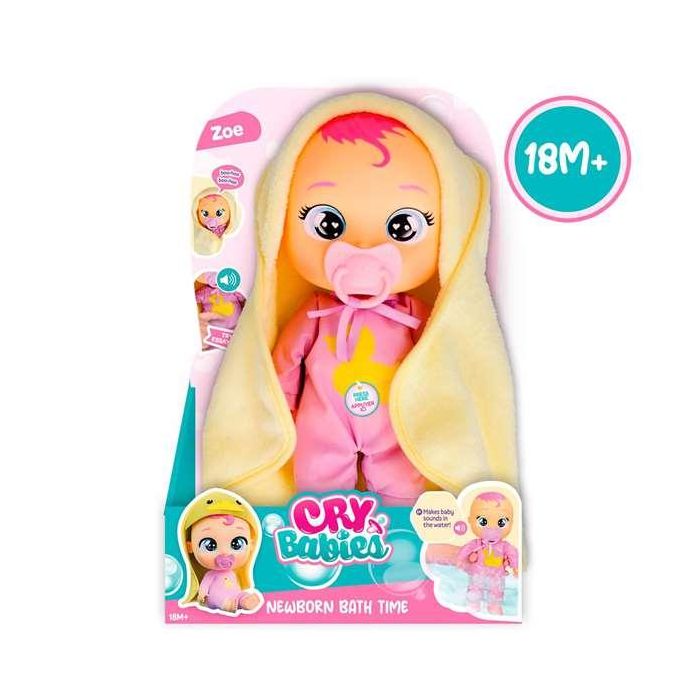 Muñeco bebe lloron hora del baño con dana o zoe 30 cm ¡cuando se mojan balbucean o lloran! incluye 2 accesorios - modelos surtidos 4