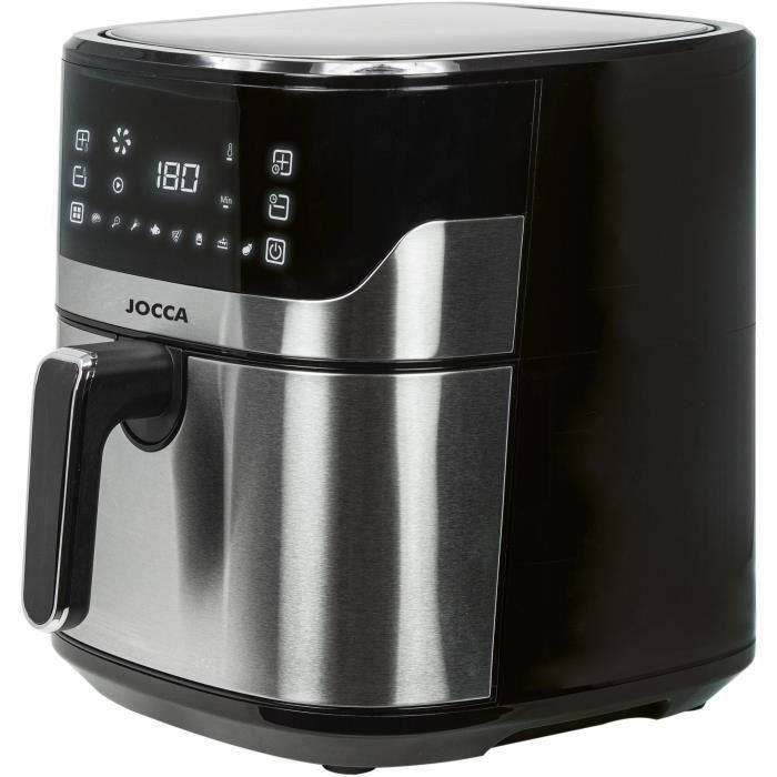 Jocca 2192 Freidora de Aire Caliente sin Aceite 6,5 Litros 1600W Acero Inoxidable 1