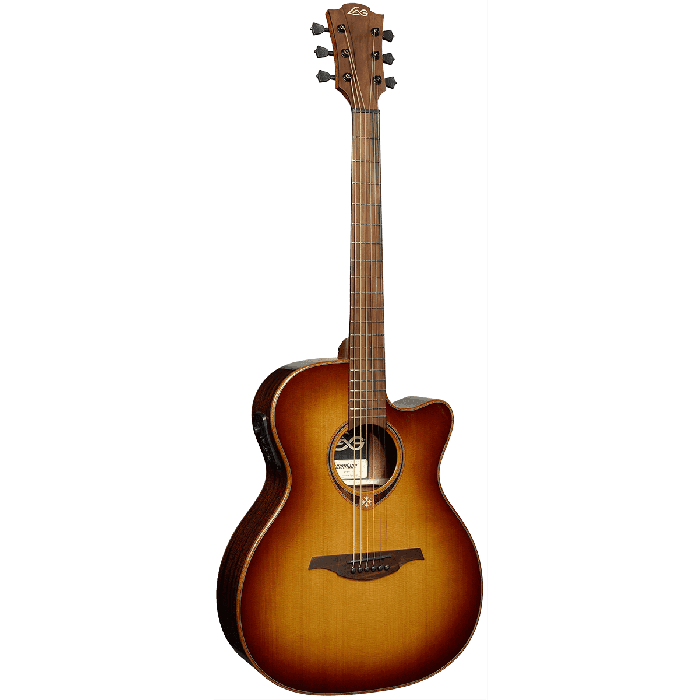 Guitarra Acústica Lâg Auditorium Cutaway Tramontane 118 A/E - Brown Shadow 4