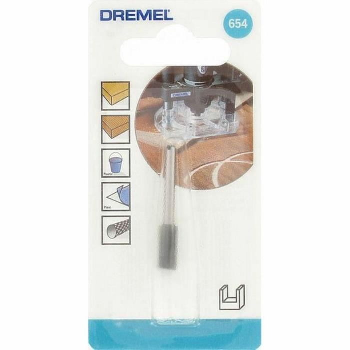 Dremel 654 Fresa de corte recto Ø 6.4mm para ranurado y enrutamiento universal 2