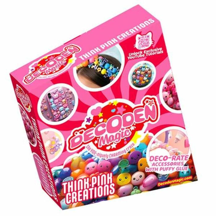 Bizak Estudio Decoden Magic Deluxe - Kit de Manualidades para Crear y Personalizar con Cremas, 100+ Cuentas y Accesorios, +3 Años