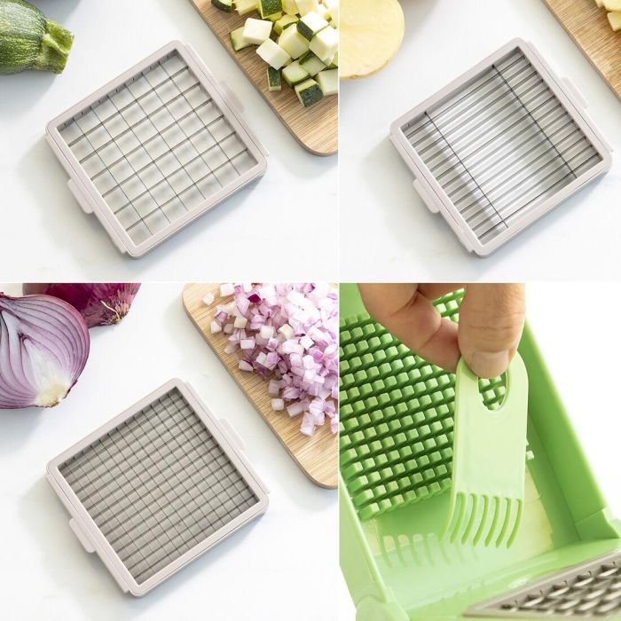 Cortador de Verduras, Rallador y Mandolina con Recetas y Accesorios 7 en 1 Choppie Expert InnovaGoods 5 Cortador de Verduras, Rallador y Mandolina con Recetas y Accesorios 7 en 1 Choppie Expert InnovaGoods 5