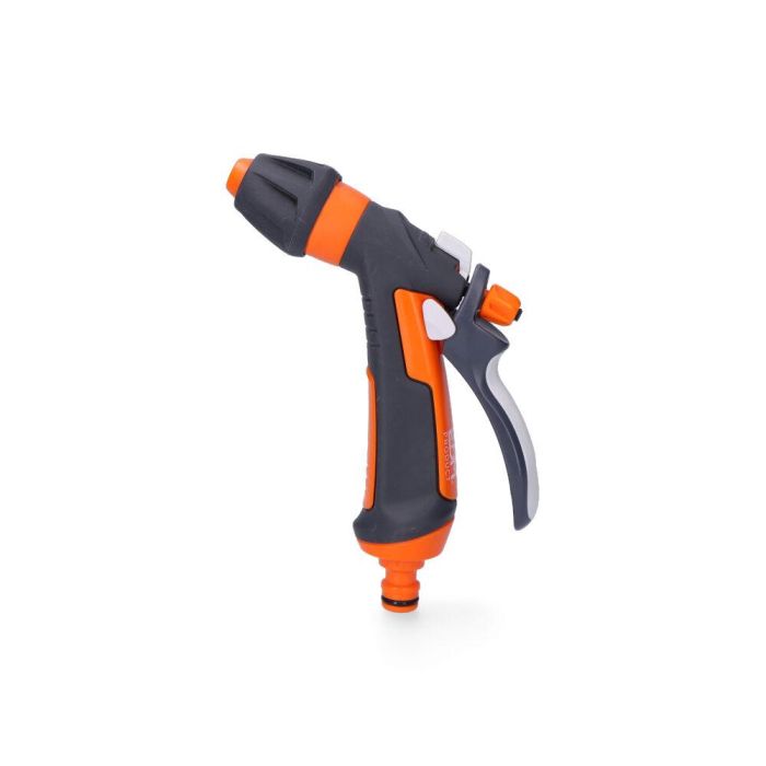 Edm Pistola pulverizadora de riego regulable, polipropileno, gris/naranja, 14x20cm Edm Pistola pulverizadora de riego regulable, polipropileno, gris/naranja, 14x20cm