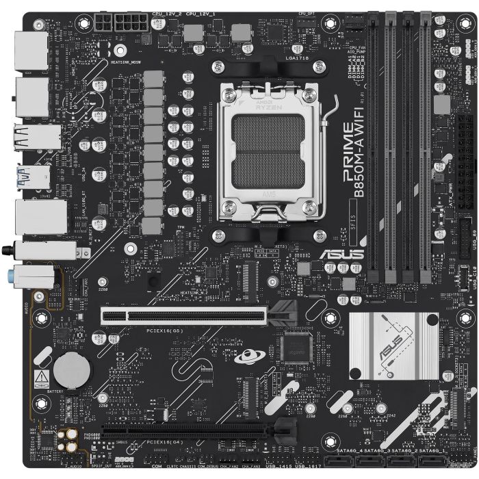 ASUS PRIME B850M-A WiFi Placa Base para AMD Ryzen 7000/8000/9000 Series DDR5 Socket AM5 micro ATX 1 ASUS PRIME B850M-A WiFi Placa Base para AMD Ryzen 7000/8000/9000 Series DDR5 Socket AM5 micro ATX 1