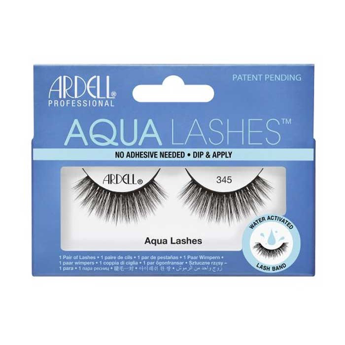 Ardell 345 Aqua Lashes Pestañas Postizas para Mujer, Tono Negro, 1 Par