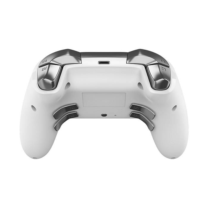 DragonShock Controller Nebula Pro Gamepad Inalámbrico Bluetooth para Nintendo Switch, Retroiluminación LED, Turbo, Color Blanco 2