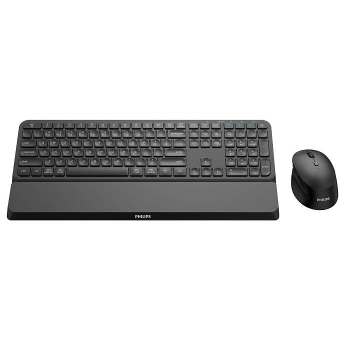 Teclado y Ratón Philips SPT6607B/16 Negro 2 Teclado y Ratón Philips SPT6607B/16 Negro 2