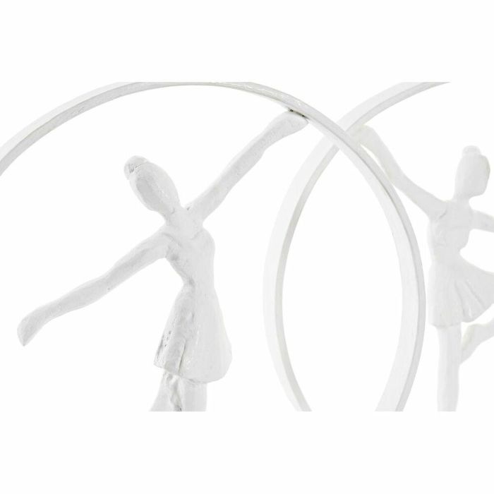 Figura Moderno DKD Home Decor Blanco 9 x 33 x 23 cm (2 Unidades) 2 Figura Moderno DKD Home Decor Blanco 9 x 33 x 23 cm (2 Unidades) 2
