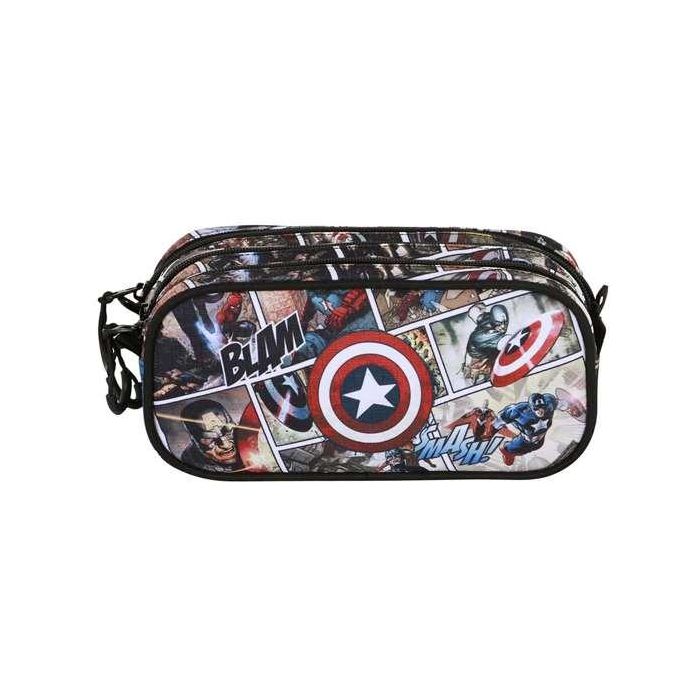 Karactermania Estuche Portatodo Trick Fan 2.2 Capitán América Comic Ripstop 23 x 10 x 11 cm 3