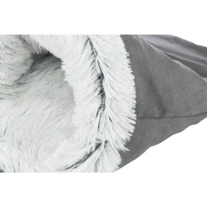 Cama para mascota Trixie Harvey Blanco Negro Gris Poliéster Felpa Ø 30 × 50 CM 2 Cama para mascota Trixie Harvey Blanco Negro Gris Poliéster Felpa Ø 30 × 50 CM 2