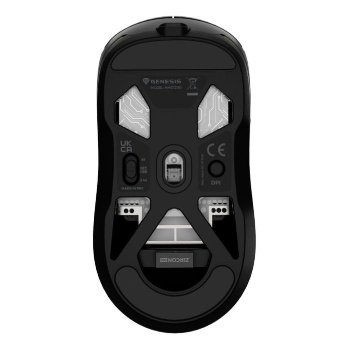 GENESIS NMG-2193 ratón Juego Ambidextro Bluetooth + USB Type-C Óptico 26000 DPI 12