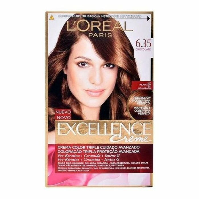 Tinte Permanente Excellence L'Oreal Make Up Excellence Nº 9.0-rubio muy claro Nº 8.0-rubio claro 192 ml