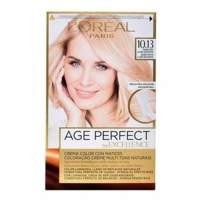 Tinte Permanente Antiedad Excellence Age Perfect L'Oreal Make Up Excellence Age Perfect Nº 9.0-rubio muy claro (1 unidad)