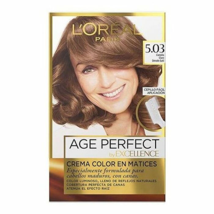 Excellence age perfect tinte #5,03-castaño claro dorado 1 u Excellence age perfect tinte #5,03-castaño claro dorado 1 u