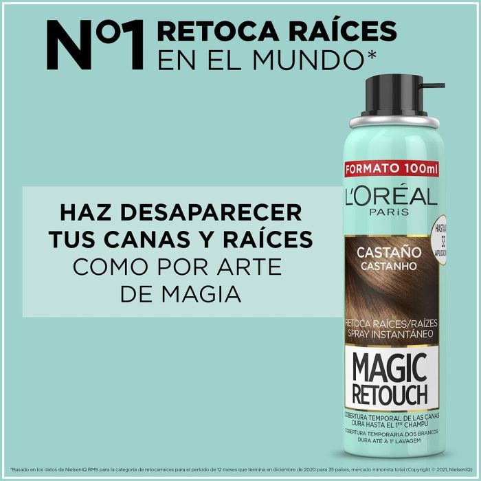 Spray Cubre Canas L'Oreal Make Up Magic Retouch 4-Rubio 100 ml 6