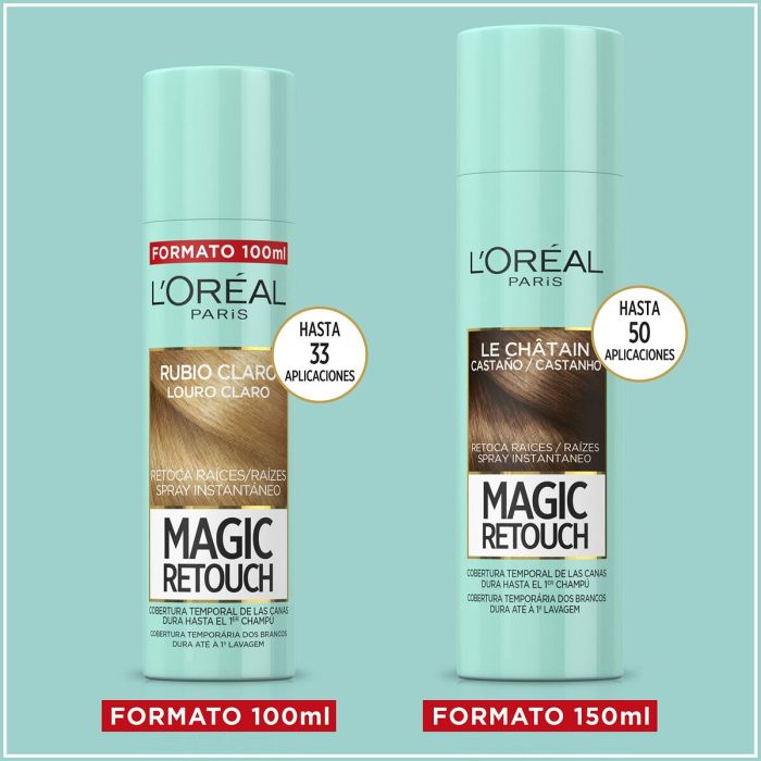Spray Cubre Canas L'Oreal Make Up Magic Retouch 4-Rubio 100 ml 5