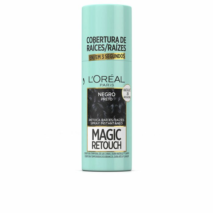 Spray Temporal Corrector de Raíces L'Oréal Paris Magic Retouch Negro 75 ml