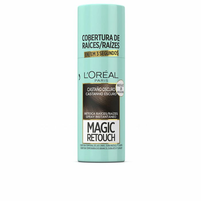 Spray Temporal Corrector de Raíces L'Oréal Paris Magic Retouch Castaño 75 ml
