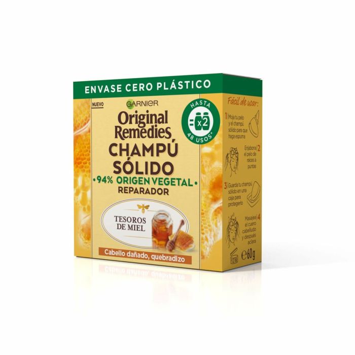 Garnier Original Remedies Champú Sólido Tesoros De Miel Garnier Original Remedies Champú Sólido Tesoros De Miel