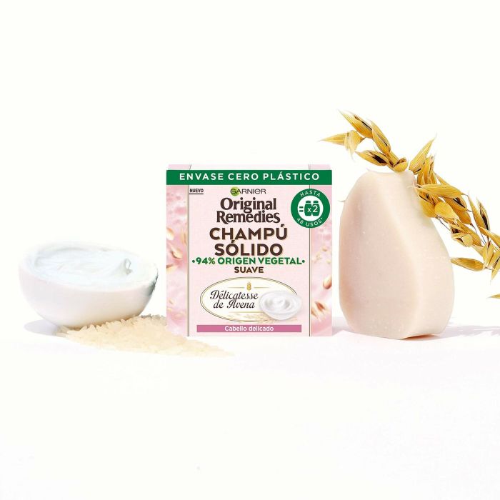 Champú Sólido Garnier Original Remedies Suave Calmante 60 g 3