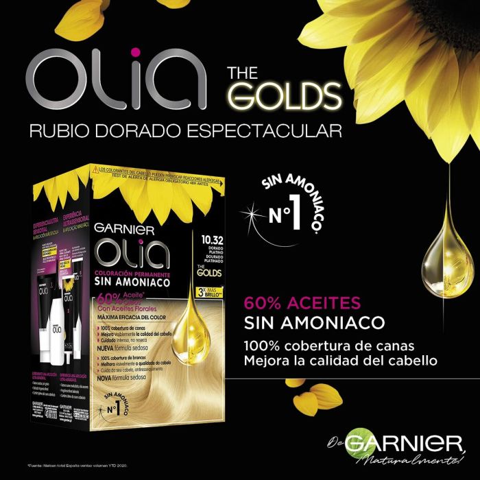 Tinte sin Amoniaco Garnier Olia 54 ml 6