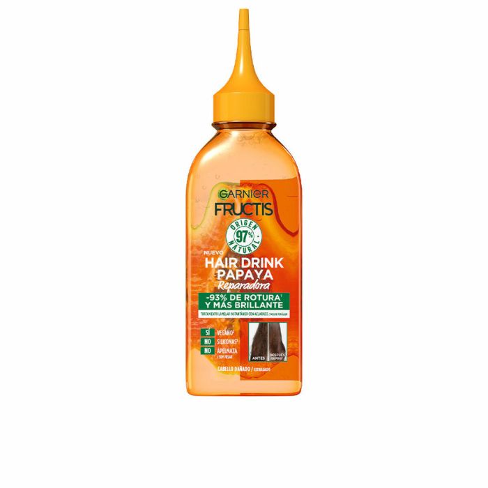Acondicionador Reparador Garnier Fructis Hair Drink Líquido Papaya (200 ml)